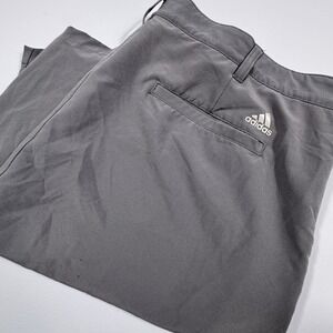 Adidas Golf Shorts Mens 44 Gray Flat Front Performance Stretch Athletic Casual